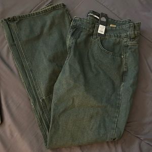 Fashion Nova Y2K inspired wide leg jeans